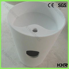 KKR freestanding basin solid surface basin