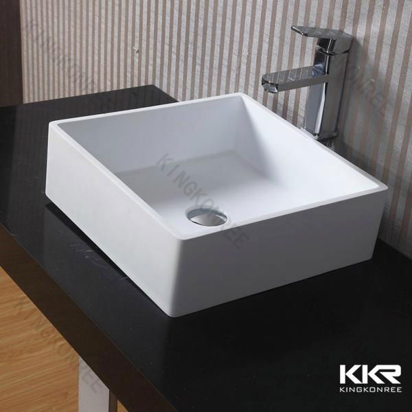 KKR hotel project solid surface stone basin 5