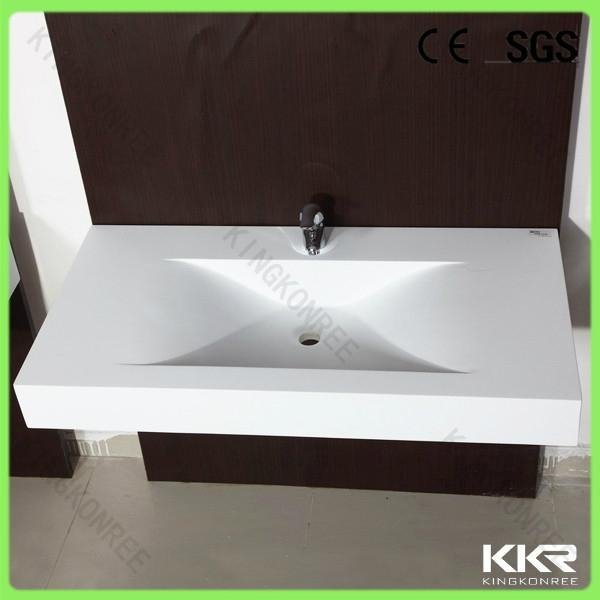 KKR solid surface bathroom resin wash basin price 2