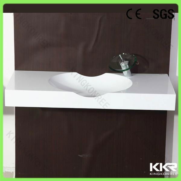 KKR solid surface bathroom resin wash basin price 4