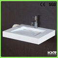 KKR solid surface bathroom hand wash basin price 3