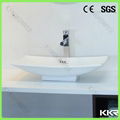 KKR new mould solid surface wash hand basin 4