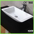 KKR new mould solid surface wash hand basin 3