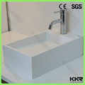 KKR new mould solid surface wash hand basin 9