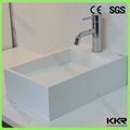 KKR new mould solid surface wash hand basin 8