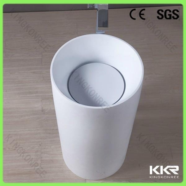 Full inspection solid surface bathroom basin price 4