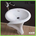 Full inspection solid surface bathroom basin price 12