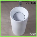 Full inspection solid surface bathroom basin price 9