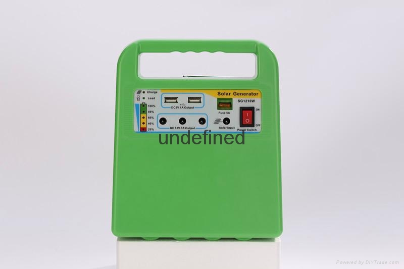 solar home use lighting generator with USB and MP3  2