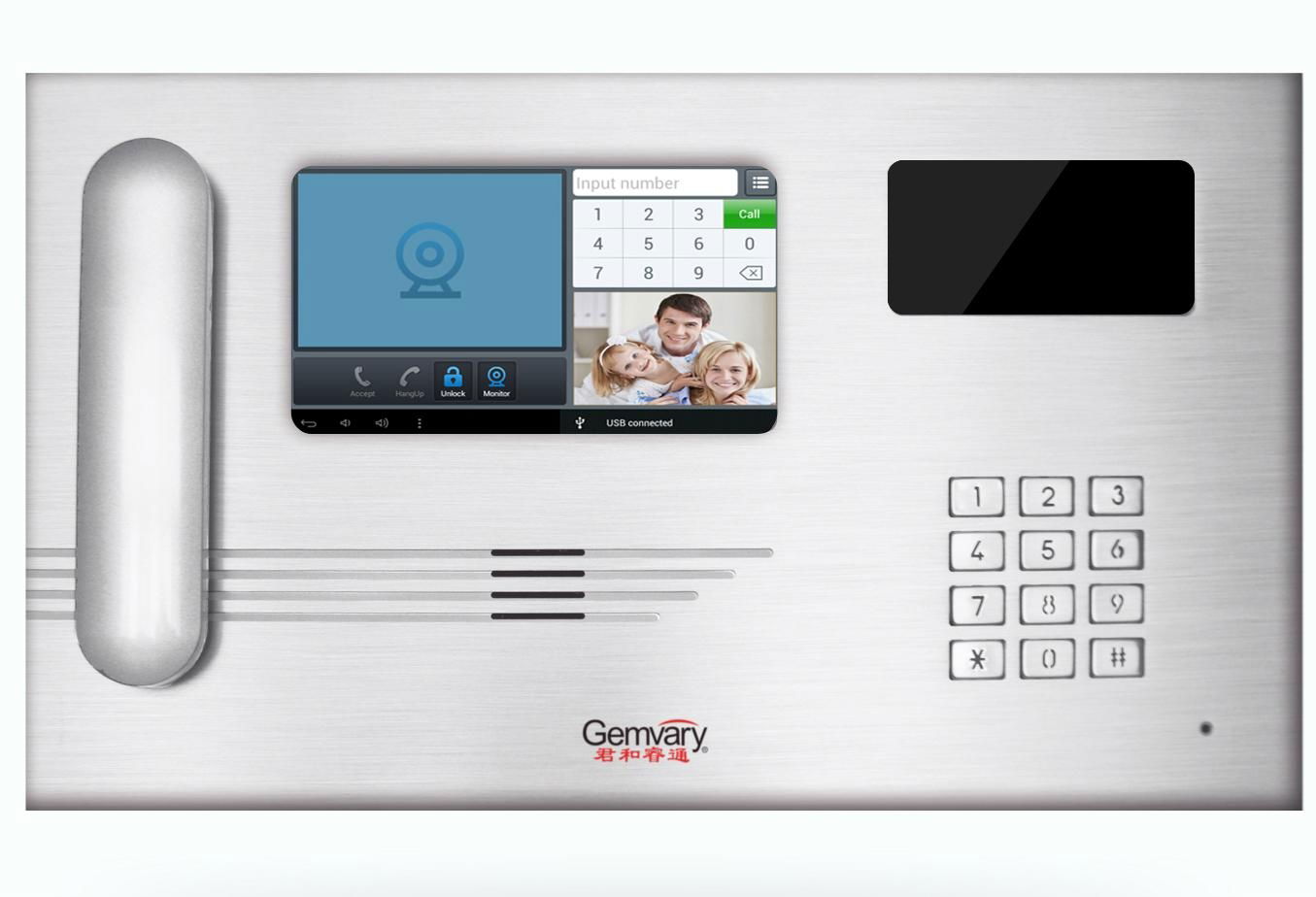 Android TCP/IP Video Door Phone Intercom Management Machine Jq-300f