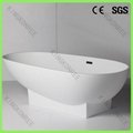Freestanding solid surface bathtub 1