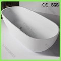 Hot sale solid surface white bathtub