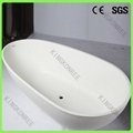 Cheap price solid surface bathtub 3