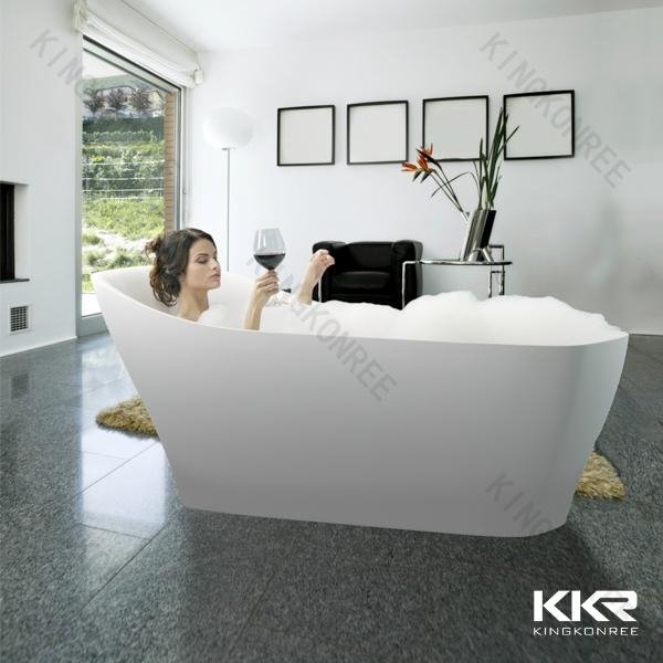 New design hot sale white bathtub