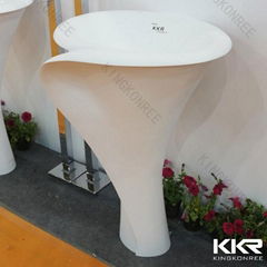 Factory price luxury design freestanding pedestal basin