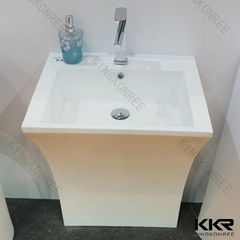 luxury design freestanding pedestal basin