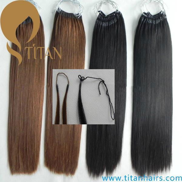 new arrival korea hair extension virgin human hair cotton string hair extension  3