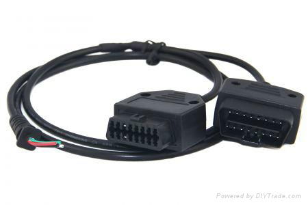 obdii cable,OBDII M+F to Open Cable