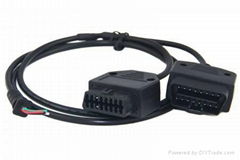 obdii cable,OBDII M+F to Open Cable