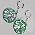 cheap pvc rubber keyring 1