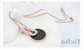 N13477 classics jewelry black pendant crystal necklace 2