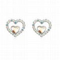 Italian Shambhala nickel-free fashion stud earrings