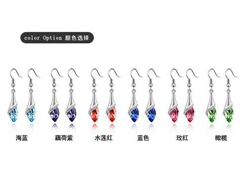 crystal jewelry free shipping latest design hot sale earrings
