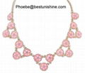 Hot selling fashion design unique jewelry statement necklace 1