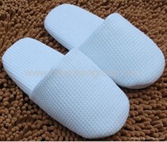 High Quality Terry Towel Vamp & Insole Closed toe disposable indoor hotel slippe