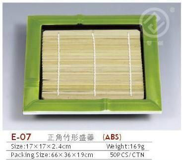 Plastic bamboo dinnerware 2