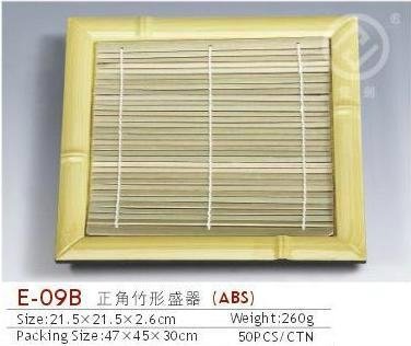Plastic bamboo dinnerware 4