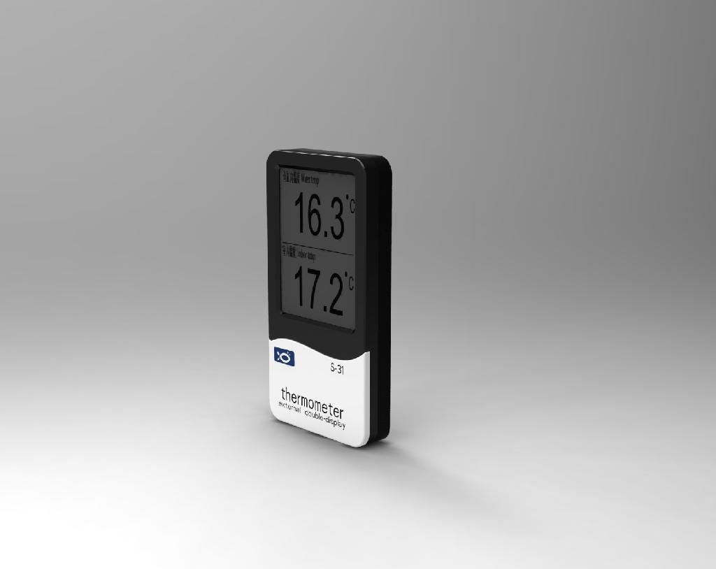 EXTERNAL DOUBLE-DISPLAY THERMOMETER