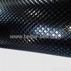 Industrial belting PVC conveyor belt 9.0 sanding machine Square pattern conveyor