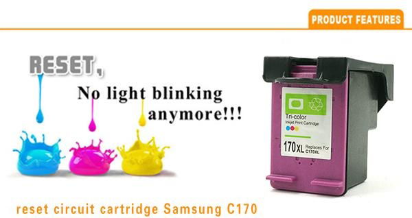  For Samsung M170xl  c170xl ink cartridges chip reset to show ink level 2