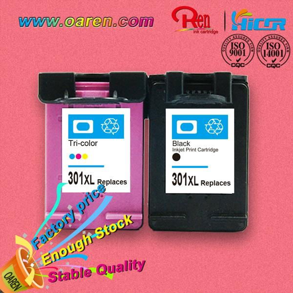 Remanufactured chip reset  ink cartridge for HP 301XL CH564HE printer  2