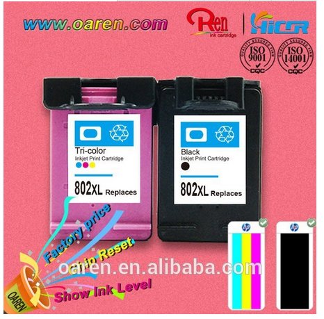 new product ink cartridges chip reset for hp 802xl inkjet printer ink  visible - for hp802xl - for hp802xl (China Trading Company) - Printing