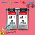 compatible ink cartridge for Canon PG40CL41  printer reset chip show ink level 2