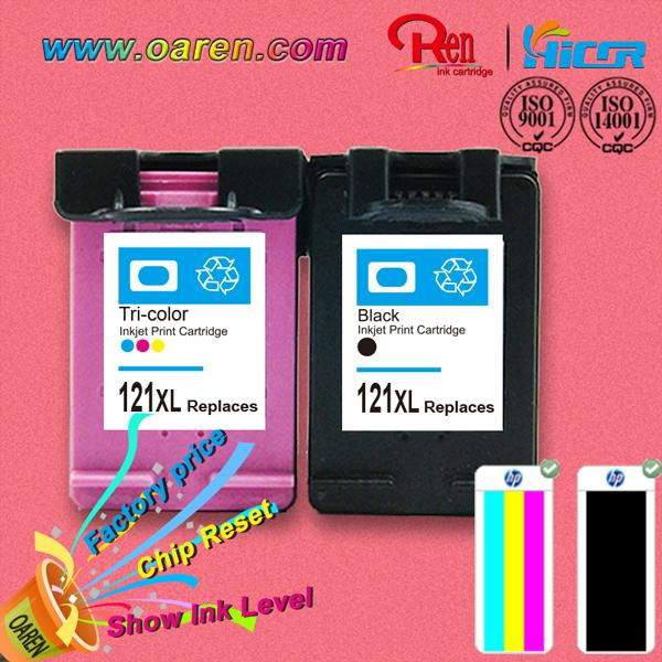 high profit margin products chip reset for hp121xl  ink cartridge show ink level