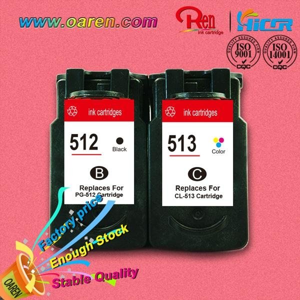 compatible ink cartridge for canon PG512 CL513 inkjet printer  show ink level  2