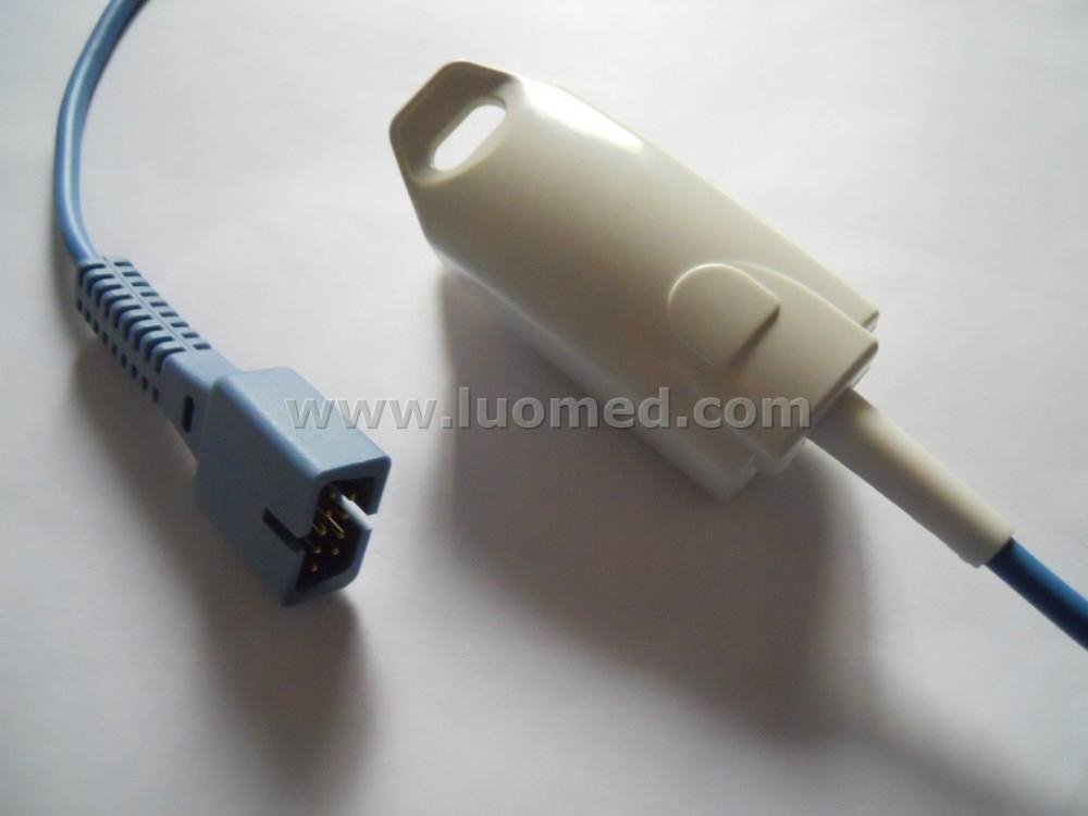Nellcor Oximax 9pins Compatible Adult Finger Clip Spo2 Sensor  