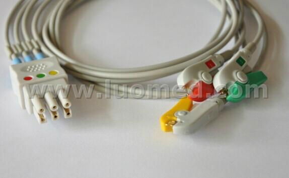 Pro1000 Compatible ECG 3-lead leadwires  