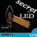 New light source  led cob filament  light 3.6W Low energy consumption  1