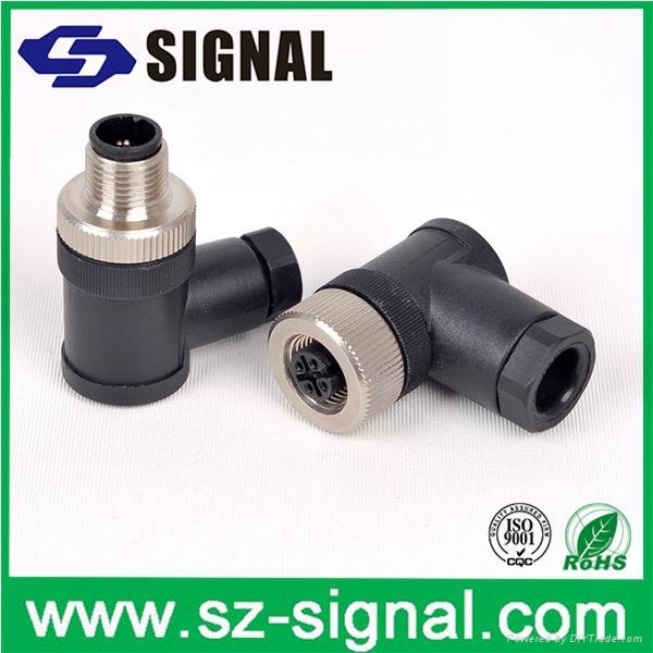for Sensor Right Angle Male Female M12 Connector 2