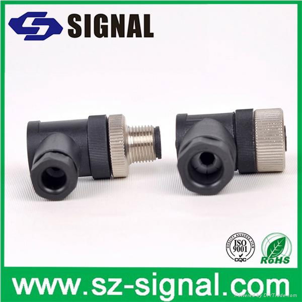 for Sensor Right Angle Male Female M12 Connector 4