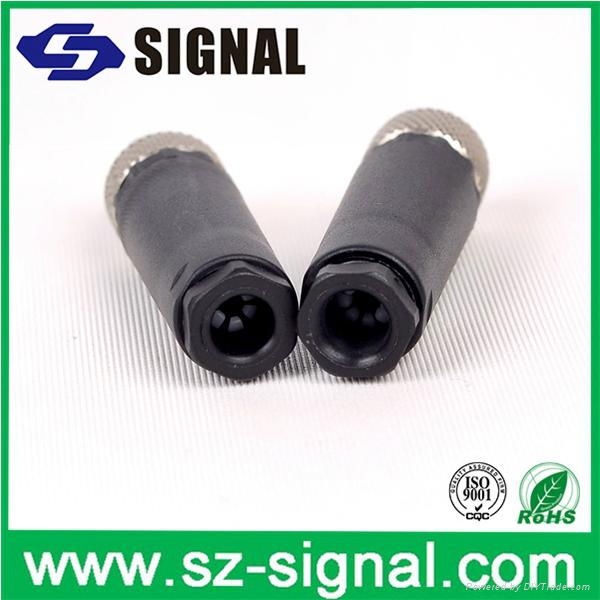 m12 4 pin connector Male Female Connector waterproofIP67/IP68 2