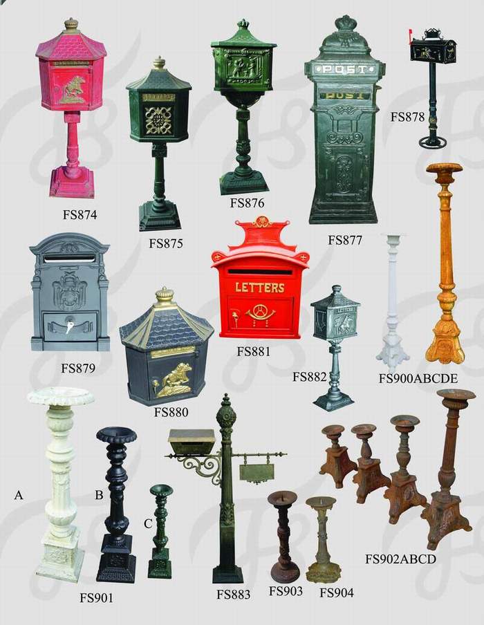 mailbox and candle stick Fushi (China Manufacturer) Antique