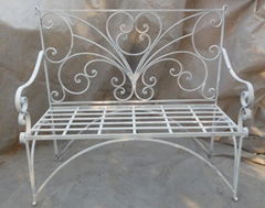 Wrought iron bench