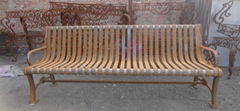 Wrought iron bench