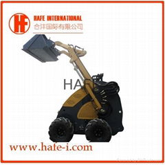 375kg small mini wheel skid steer loader