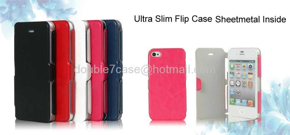 Apple iphone 5/5s leather cover case 3